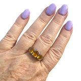 Citrine Solid 925 Sterling Silver Ring 9
