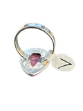 Kingman Cherry Blossom Dahlia Solid 925 Sterling Silver Ring 7