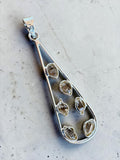 Herkimer Diamond Solid 925 Sterling Silver Pendant