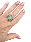 Sonoran Gold Turquoise Solid 925 Sterling Silver Ring 9