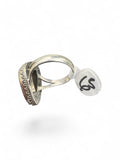 Kingman Red Rose Dahlia Solid 925 Sterling Silver Ring 6.5