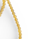 4 mm Yellow Jade Beaded Necklace