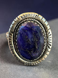 Blue Sapphire Solid 925 Sterling Silver Ring 9.5