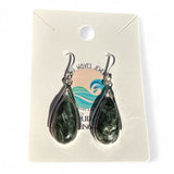 Seraphanite Solid 925 Sterling Silver Earrings