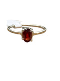 Garnet Solid 925 Sterling Silver Stack Ring
