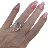 Labradorite Solid 925 Sterling Silver Ring 7