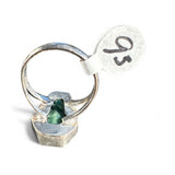 Emerald Solid 925 Sterling Silver Ring 9.5