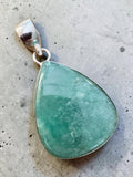 Aquamarine Silver Overlay Pendant
