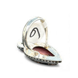Rhodonite Solid 925 Sterling Silver Ring 6