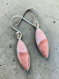 Pink Opal Solid 925 Sterling Silver Earrings