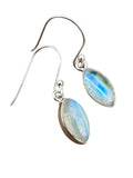 Green Moonstone Solid 925 Sterling Silver Earrings