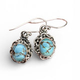 Golden Hills Turquoise Solid 925 Sterling Silver Earrings