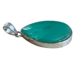 Chrysoprase Solid 925 Sterling Silver Pendant