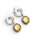 Citrine Solid 925 Sterling Silver Earrings