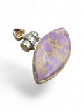 Phosphosiderite & Citrine Solid 925 Sterling Silver Pendant