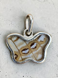 Blue Sulkowsky Butterfly Wing Solid 925 Sterling Silver Pendant