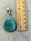 Aquamarine Silver Overlay Pendant