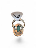Kingman Turquoise Solid 925 Sterling Silver Ring 6