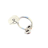 Kingman Pink Dahlia Turquoise Solid 925 Sterling Silver Ring 8