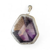 Trapiche Amethyst Solid 925 Sterling Silver Pendant