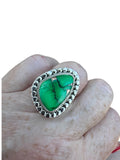 Kingman Peacock Dahlia Solid 925 Sterling Silver Ring 8