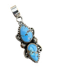 Golden Hills Turquoise Solid 925 Sterling Silver Pendant