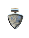 Schalenblend Sphalerite, Wurtzite Pyrite & Galena Solid 925 Sterling Silver Pendant