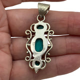 Turquoise Solid 925 Sterling Silver Pendant