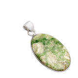 Variscite Solid 925 Sterling Silver Pendant