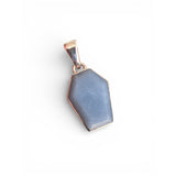Angelite Solid 925 Sterling Silver Pendant