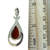 Orange Aventurine Solid 925 Sterling Silver Pendant