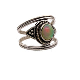 Ethiopian Opal Solid 925 Sterling Silver Ring 9