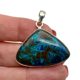 Shattuckite Solid 925 Sterling Silver Pendant