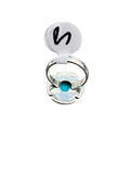 Kingman Turquoise Solid 925 Sterling Silver Ring 5