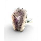 RARE Trapiche Amethyst Solid 925 Sterling Silver Ring 8