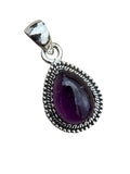 Amethyst Solid 925 Sterling Silver Pendant