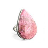 Rhodonite Solid 925 Sterling Silver Ring 7