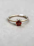 Garnet Solid 925 Sterling Silver Stack Ring