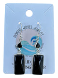 Black Onyx Solid 925 Sterling Silver Earrings