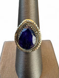 Blue Sapphire Solid 925 Sterling Silver Ring 7.5