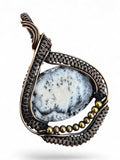 Dendritic Opal Copper Wrapped Pendant