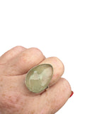Prehnite Solid 925 Sterling Silver Ring 9
