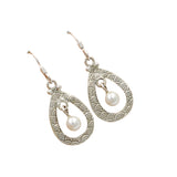 Freshwater Pearl Solid 925 Sterling Silver Earrings
