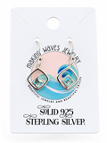 Blue Topaz Solid 925 Sterling Silver Earrings
