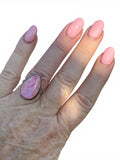 Pink Moonstone Solid 925 Sterling Silver Ring 5.5