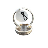 Fluorite Solid 925 Sterling Silver Ring 8