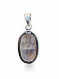 Rainbow Moonstone Solid 925 Sterling Silver Pendant