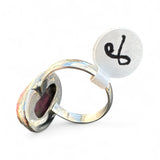 Kingman Red Rose Dahlia Solid 925 Sterling Silver Ring 8