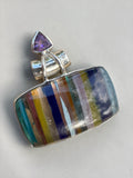 Surfite & Amethyst Solid 925 Sterling Silver