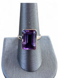 Amethyst Solid 925 Sterling Silver Ring 9